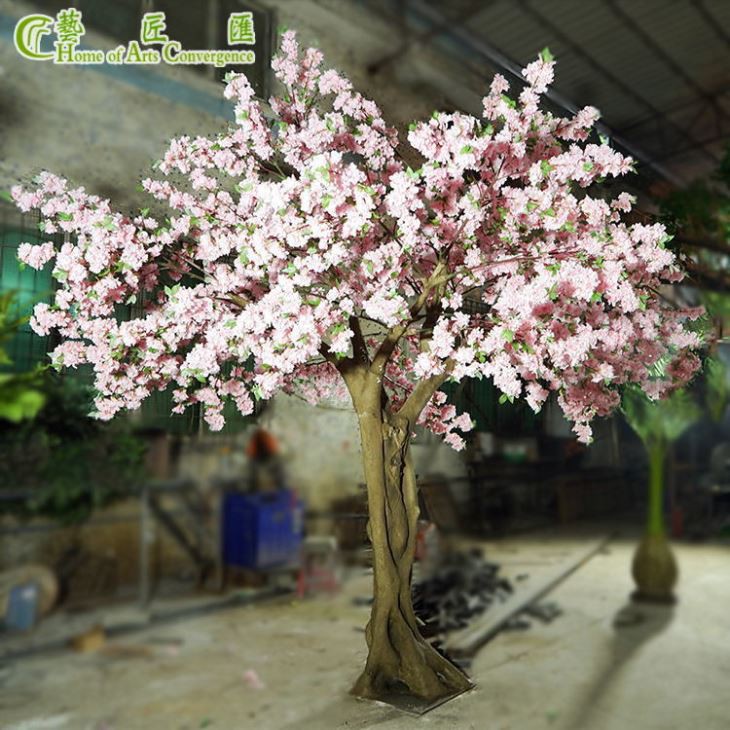 Pohon Bunga Sakura Palsu Besar yang Dibuat Sesuai Pesanan