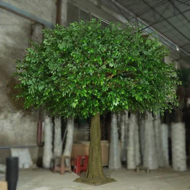 16ft Tinggi Deluxe Silk Ficus Tree Faux Fig Foliage Factory